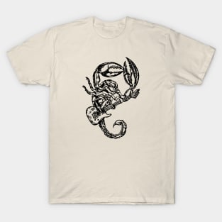 SEEMBO Scorpion Playing Guitar Guitarist Musician Music Band T-Shirt